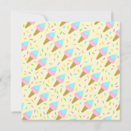 Almofada fofa com estampa contínua de sorvetes kaart