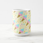 Almofada fofa com estampa contínua de sorvetes koffiemok (Center)