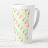 Almofada fofa com estampa contínua de sorvetes latte mok (Rechterhoek)