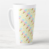 Almofada fofa com estampa contínua de sorvetes latte mok (Linkerhoek)