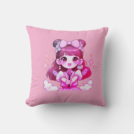 almofada garota kpop cantora desenho kussen (Voorkant)