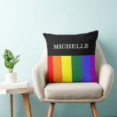 Almofada Grande Orgulho Gay Rainbow Personalizado Kussen (Stoel)