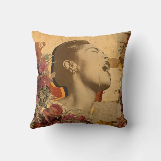 ALMOFADA JAZZ - BILLIE HOLIDAY KUSSEN (Achterkant)