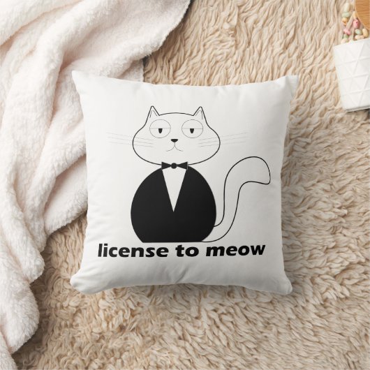 Almofada License to Meow Kussen (Deken)