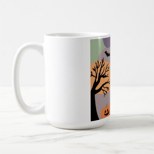 Almofada noite de halloween abóboras e fantasmas koffiemok (Links)