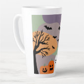 Almofada noite de halloween abóboras e fantasmas latte mok (Linkerhoek)