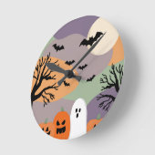 Almofada noite de halloween abóboras e fantasmas ronde klok (Hoek)