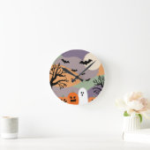 Almofada noite de halloween abóboras e fantasmas ronde klok (Huis)