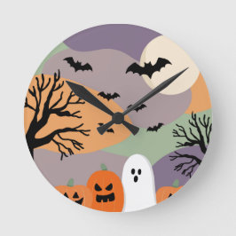 Almofada noite de halloween abóboras e fantasmas ronde klok