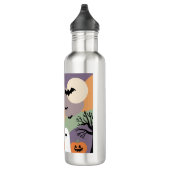 Almofada noite de halloween abóboras e fantasmas waterfles  (Rechts)