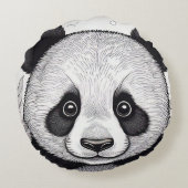 Almofada Panda Rond Kussen (Achterkant)