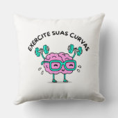 Almofada Poliéster Exercite Suas Curvas Kussen (Achterkant)