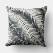 almofada quadrada estampada folha de coqueiro kussen (Voorkant)