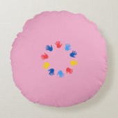 Almofada Redonda (40.64cm) Mãos Rond Kussen (Voorkant)