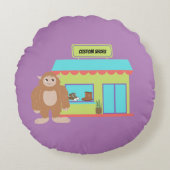 Almofada Redonda Almofada Imagem infantil para dec Rond Kussen (Voorkant)