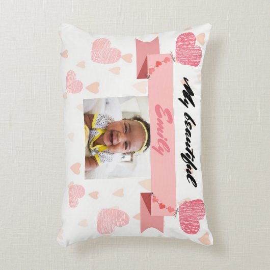 Almofada Redonda Almofada Personalize with your ba Accent Kussen (Voorkant(Verticaal))