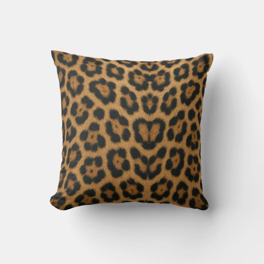 Almofada Textura e Padrão de Pele de Leopardo Kussen (Voorkant)