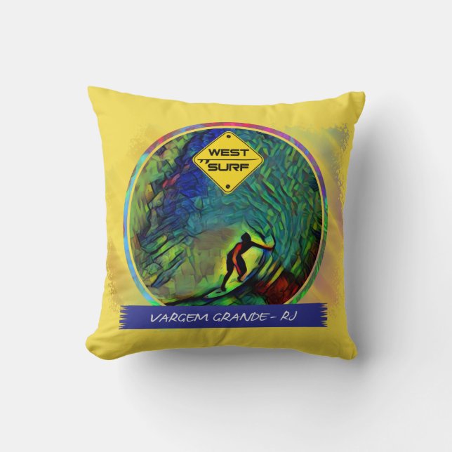 Almofada West Surf I Kussen (Voorkant)
