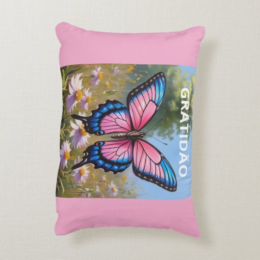 Almofadas Decorativas Borboleta Accent Kussen (Achterkant (Verticaal))