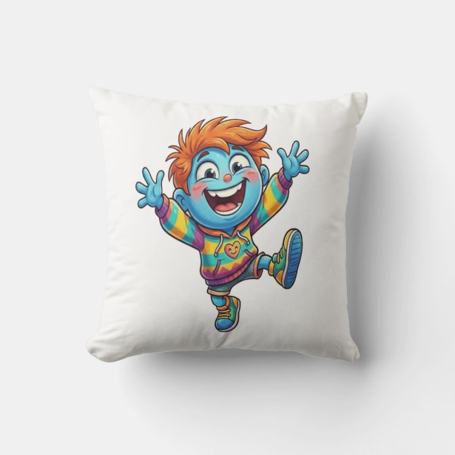 Almohada Alegre de Personaje de Dibujos Animados  Kussen (Voorkant)