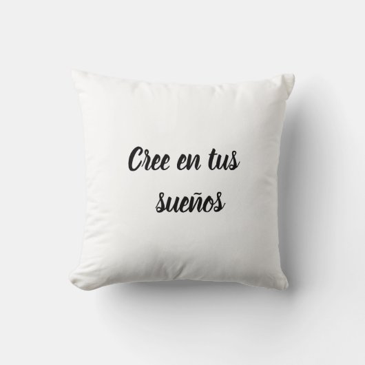 Almohada cree en tus sueños kussen (Voorkant)