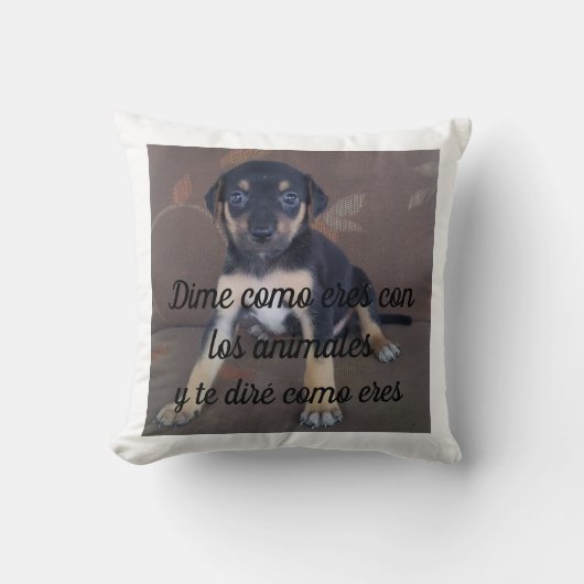 Almohada Dime como eres con los animales Kussen (Voorkant)