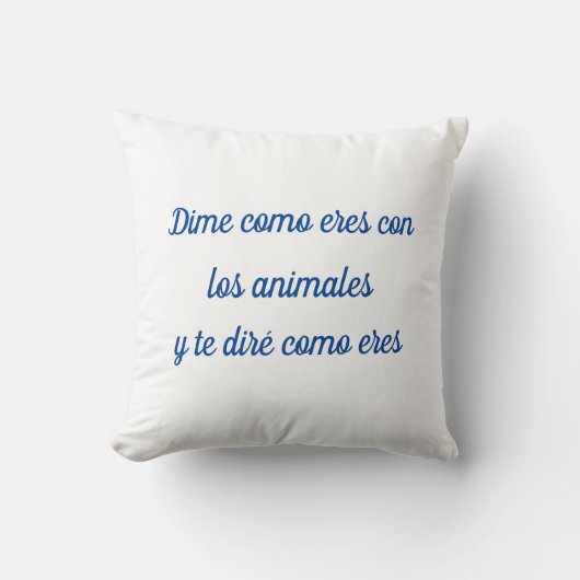 Almohada dime como eres con los animales kussen (Voorkant)