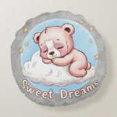 Almohada - Dulces sueños bebé Rond Kussen (Achterkant)