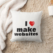 Almohada I love make websites Kussen (Deken)