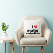 Almohada I love make websites Kussen (Stoel)