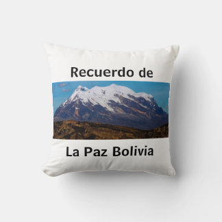 Almohada recuerdo de La Paz Kussen