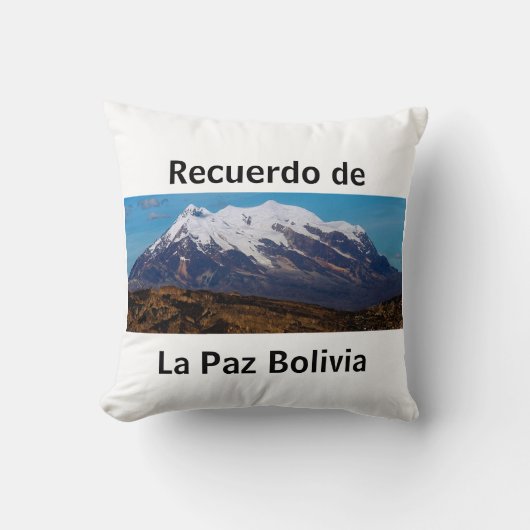 Almohada recuerdo de La Paz Kussen (Voorkant)