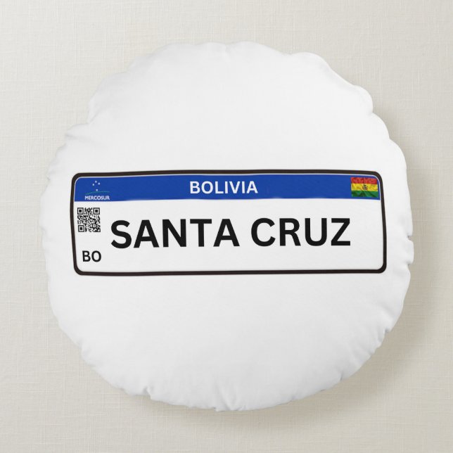 Almohada Santa Cruz Mercosur Rond Kussen (Voorkant)