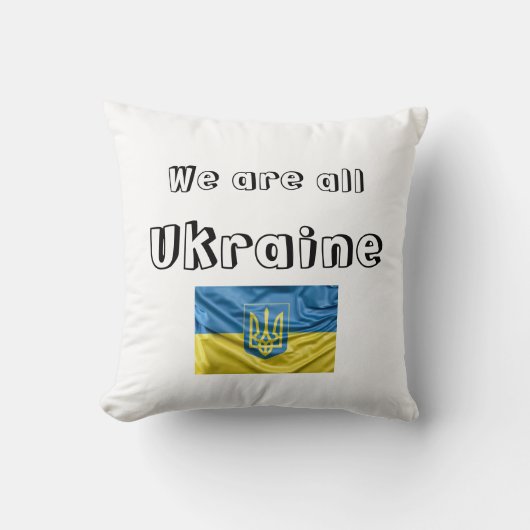 Almohada We are Ukraine Kussen (Voorkant)