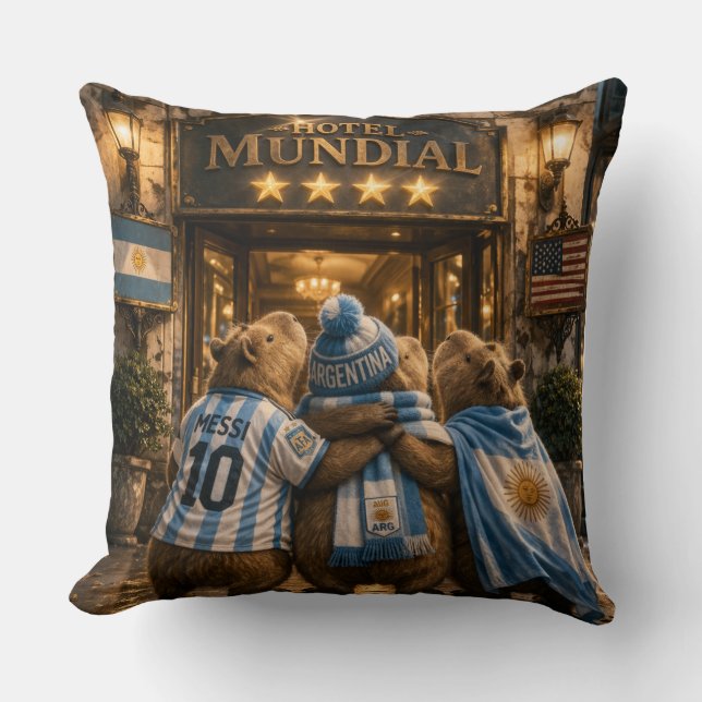 Almohadon cuarta estrella Capibarra Kussen (Voorkant)