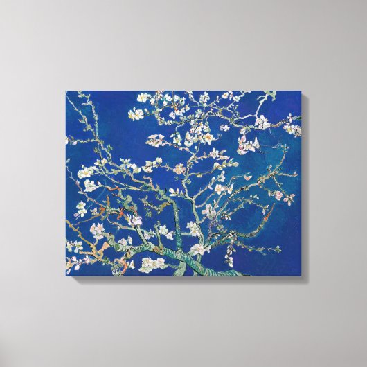 Almond Bloom (Indigo) | Van Gogh | Canvas Afdruk (Voorkant)