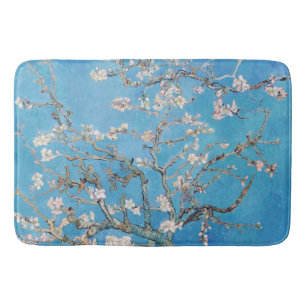 Almond Blossom Blue Vincent van Gogh Art Painting Badmat