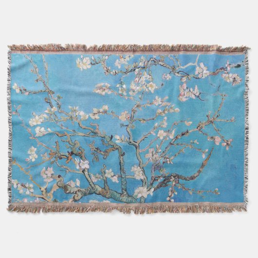 Almond Blossom Blue Vincent van Gogh Art Painting Deken (Voorkant)