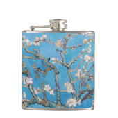 Almond Blossom Blue Vincent van Gogh Art Painting Heupfles (Voorkant)