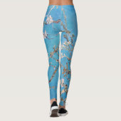 Almond Blossom Blue Vincent van Gogh Art Painting Leggings (Achterkant)