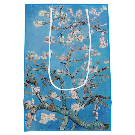 Almond Blossom Blue Vincent van Gogh Art Painting Medium Cadeauzakje (Achterkant)