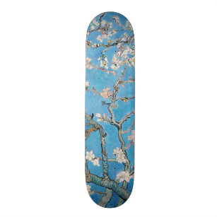 Almond Blossom Blue Vincent van Gogh Art Painting Skateboard