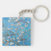 Almond Blossom Blue Vincent van Gogh Art Painting Sleutelhanger (Achterkant)