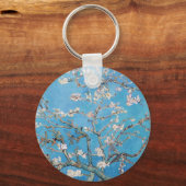 Almond Blossom Blue Vincent van Gogh Art Painting Sleutelhanger (Voorkant)