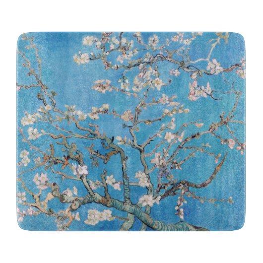 Almond Blossom Blue Vincent van Gogh Art Painting Snijplank (Voorkant)