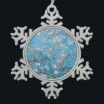 Almond Blossom Blue Vincent van Gogh Art Painting Tin Sneeuwvlok Ornament<br><div class="desc">Vincent van Gogh (Nederlands, 1853 - 1890) Almond Blossom, 1890, Oil on canvas Unframed: 73, 3 cm x 92, 4 cm Vincent van Gogh schilderde dit nog leven van amandelbloesems tegen een blauwe hemel voor zijn pasgeboren neef die naar hem werd vernoemd. De amandelboom is een symbool van dit nieuwe...</div>