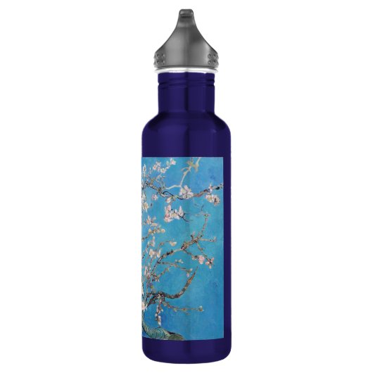 Almond Blossom Blue Vincent van Gogh Art Painting Waterfles (Rechts)