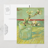 Almond Blossom Branches in Glass Van Gogh Fine Art Briefkaart (Voorkant / Achterkant)