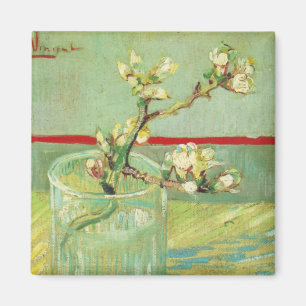 Almond Blossom Branches in Glass Van Gogh Fine Art Magneet