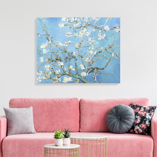 Almond Blossom Canvas Afdruk (Insitu (Woonkamer))